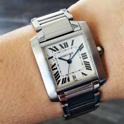 cartier tank watch cost|cartier tank francaise price.